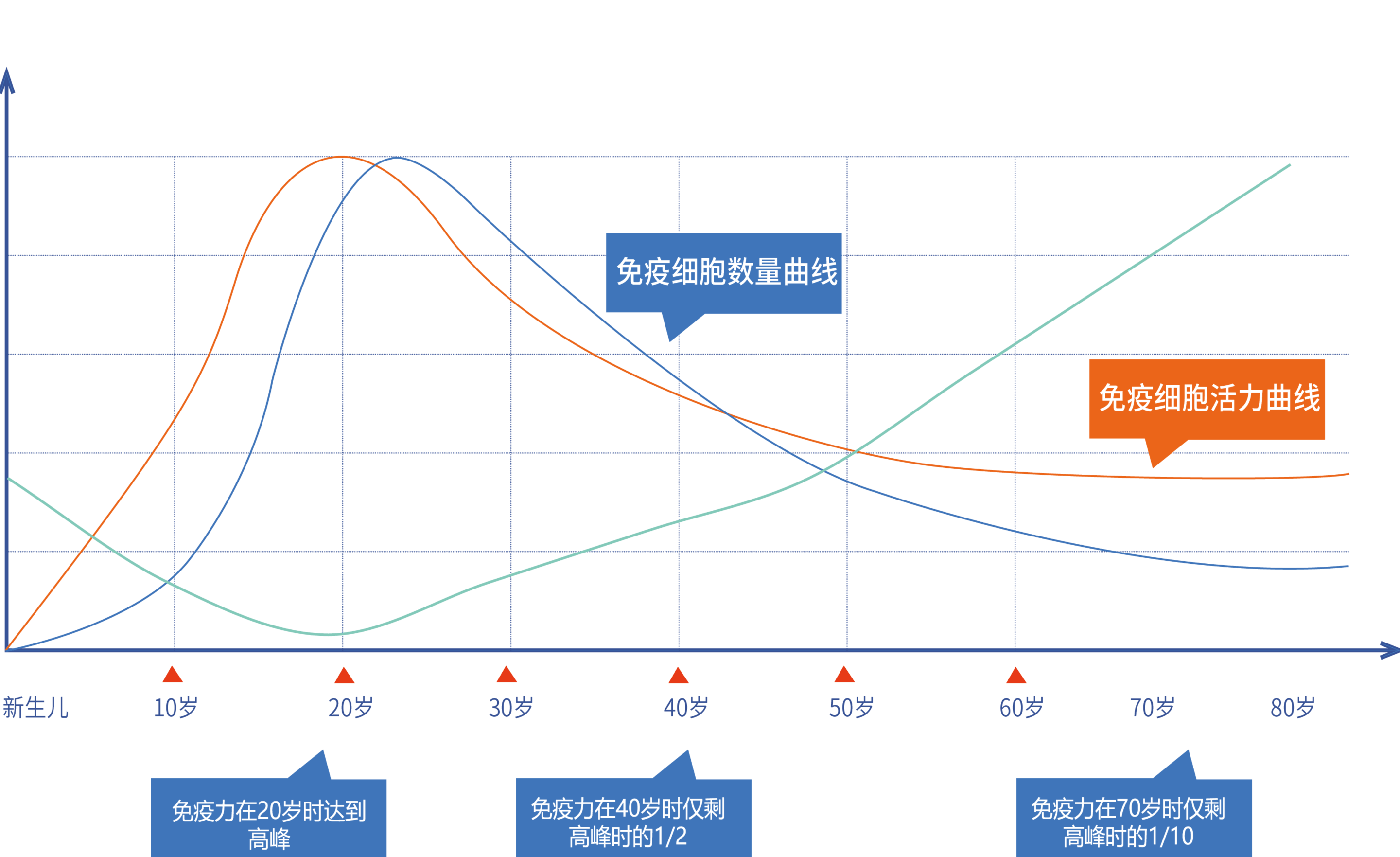 Immune cell curve